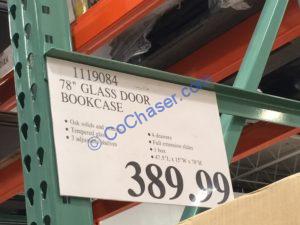 Costco-1119084-78- Glass-Door-Bookcase-tag