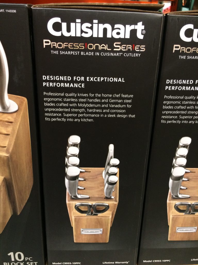 Costco1143336CuisinartProfessionalSeries10PCKnifeBlockSetbox