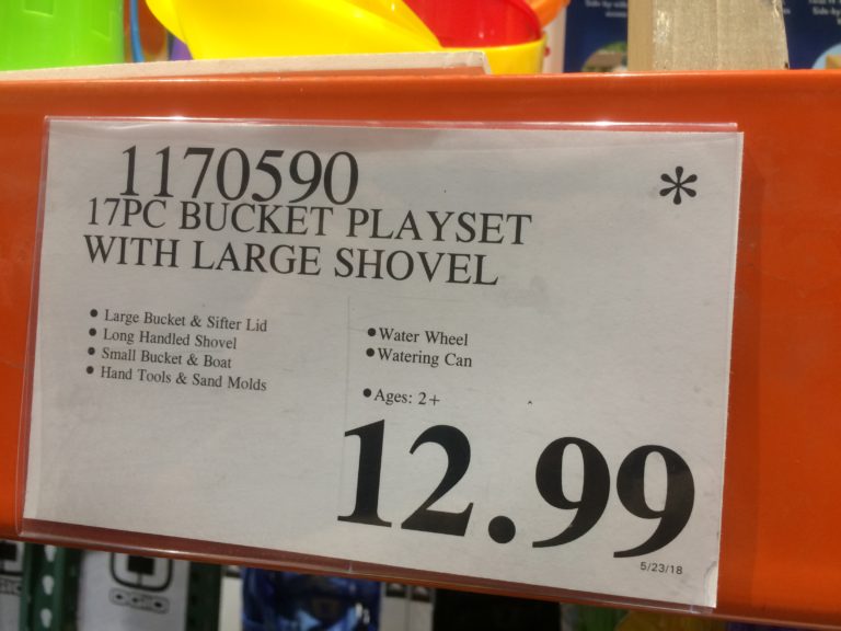 Costco117059017PCBucketPlaysetwithLargeShoveltag CostcoChaser