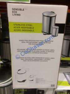 Costco-1193801-EKO-35Liter- 5.5Liter-Stainless-Steel-Step-Bin-back
