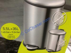Costco-1193801-EKO-35Liter- 5.5Liter-Stainless-Steel-Step-Bin2