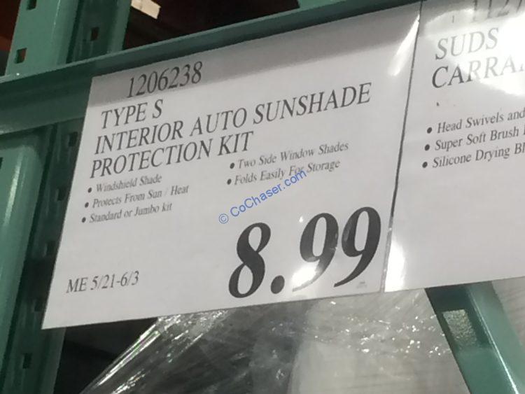 Types Interior Auto Sunshade Protection Kit CostcoChaser