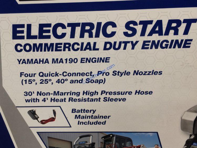 Yamaha Powered Electric Start 3100PSI Gas Pressure Washer CostcoChaser