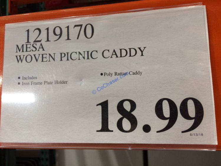 Costco1219170MesaWovenPicnicCaddytag CostcoChaser
