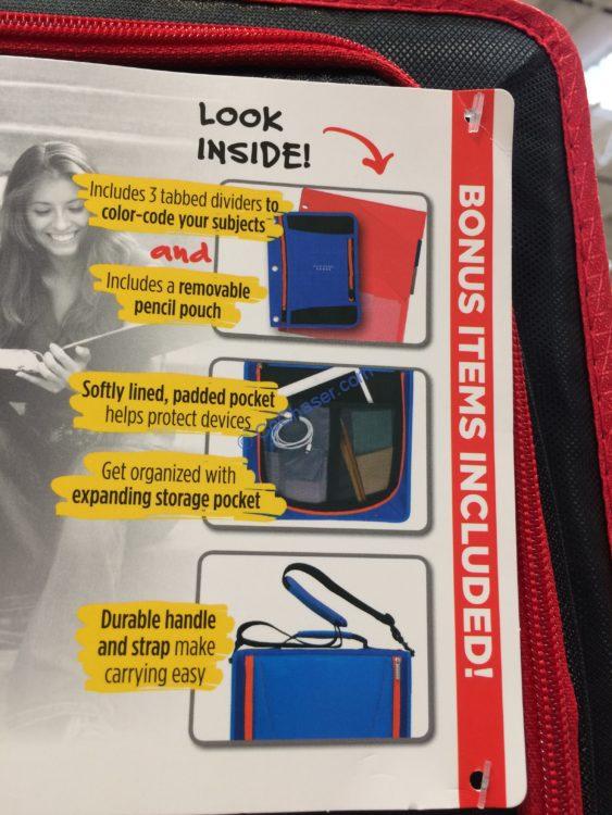 Costco2017007FiveStar2ZipperBinderspec CostcoChaser