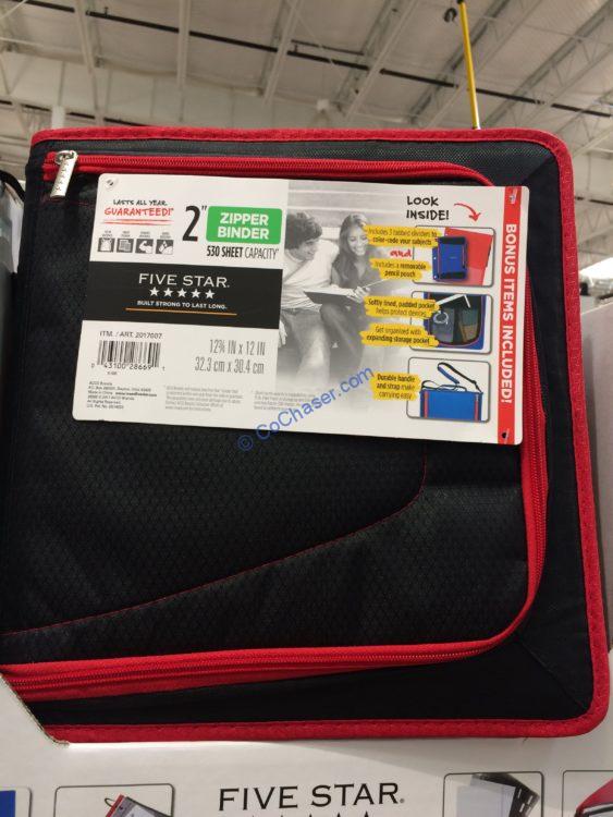 Costco2017007FiveStar2ZipperBinder CostcoChaser