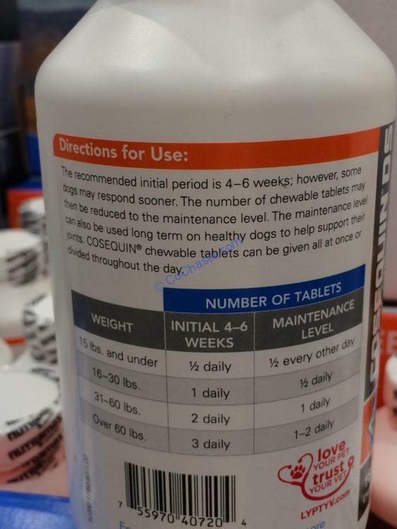 Costco550324CosequinDSPlusMSMJoint HealthSupplementforDogs