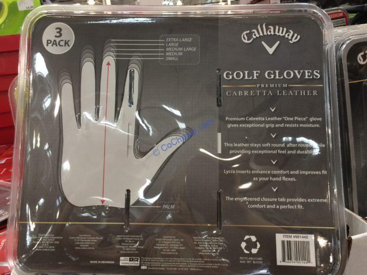 Costco981442CallawayGolfGlovesback CostcoChaser