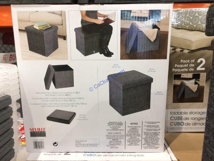 Costco1050063 SevilleClassics2PKFabricStorageCubeback