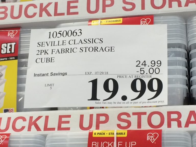Costco1050063 SevilleClassics2PKFabricStorageCubetag CostcoChaser