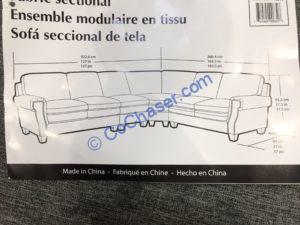 Costco-1118246- Fabric-Sectional-size