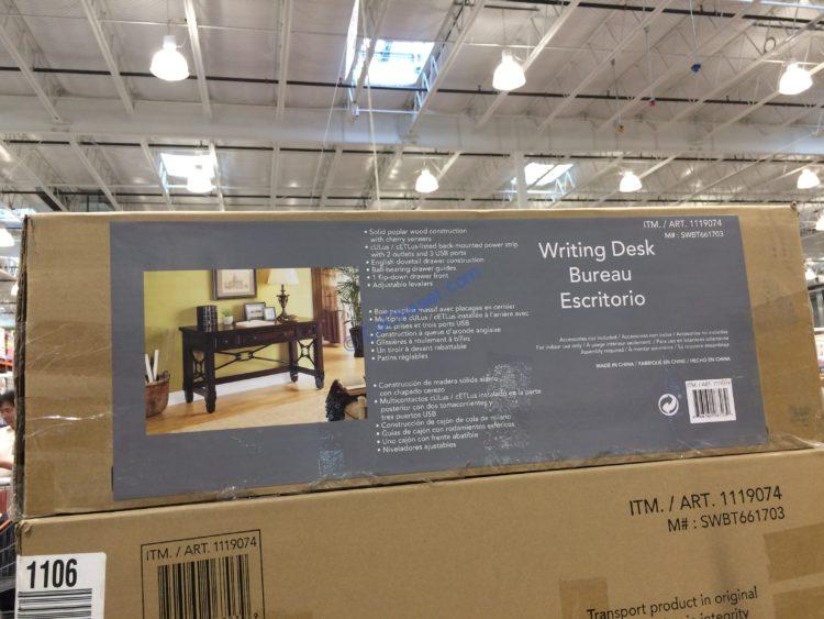 Costco1119074WellUniversal54WritingDeskwithPowerbox CostcoChaser