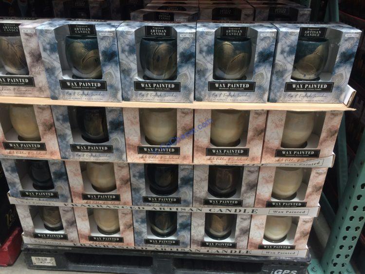 Artisan Candle Gold Swirl Candle 21 OZ CostcoChaser