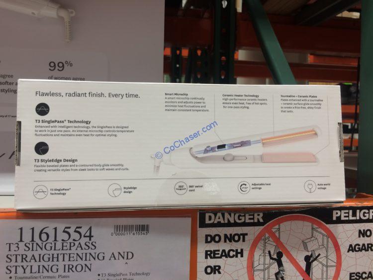 Costco1161554T3SinglePass1 Straightening StylingIronback
