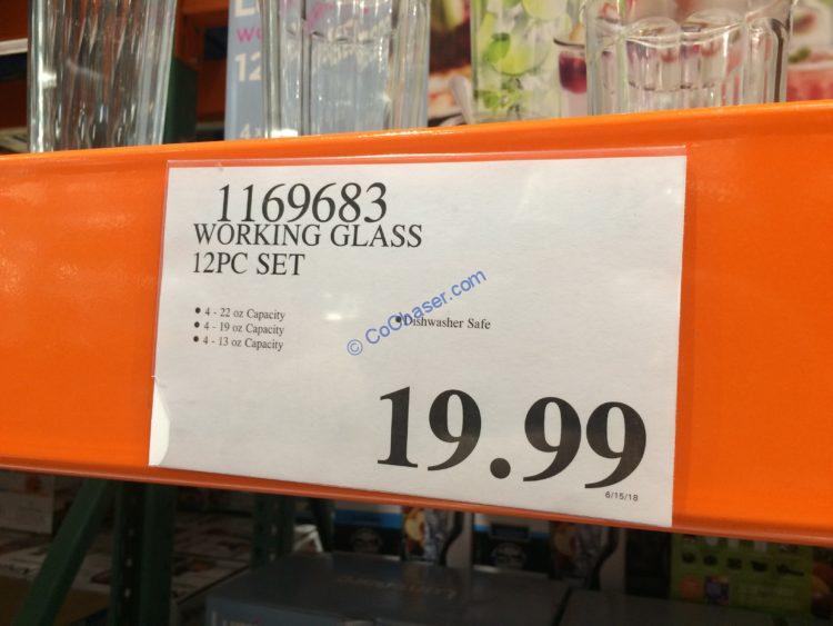 Costco1169683LuminarcWorkingGlass12PCSettag CostcoChaser