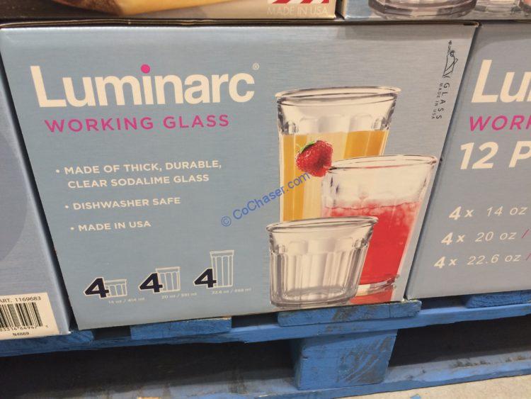 Costco1169683LuminarcWorkingGlass12PCSet2 CostcoChaser