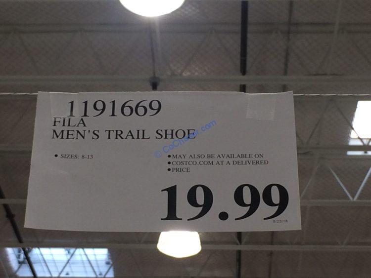 Fila Ladies/Men’s Trail Shoe CostcoChaser