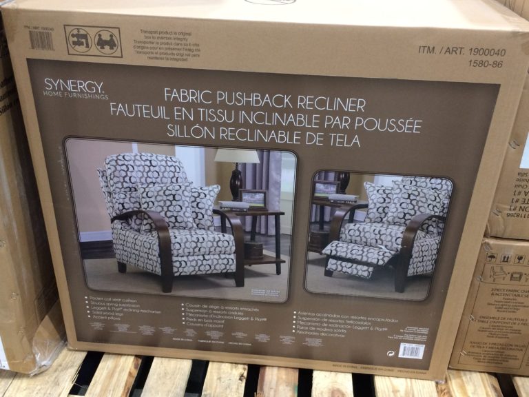 Costco1900040 SynergyHomeFabricPushbackReclinerbox CostcoChaser