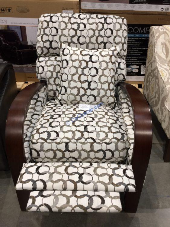 Synergy Home Fabric Pushback Recliner, Costco Bent Wood Arm Recliner