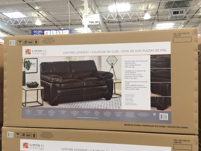 Costco19001711900172SimonLiLeatherSofaLoveseat CostcoChaser