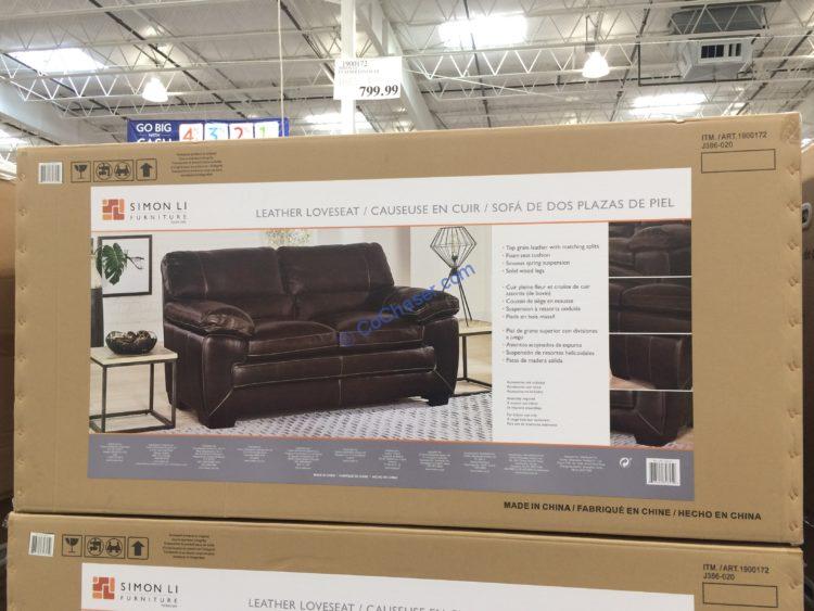 Costco19001711900172SimonLiLeatherSofaLoveseat CostcoChaser