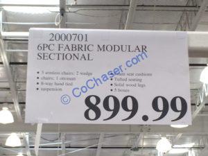 Costco-2000701-6PC-Fabric-Modular-Sectional-tag