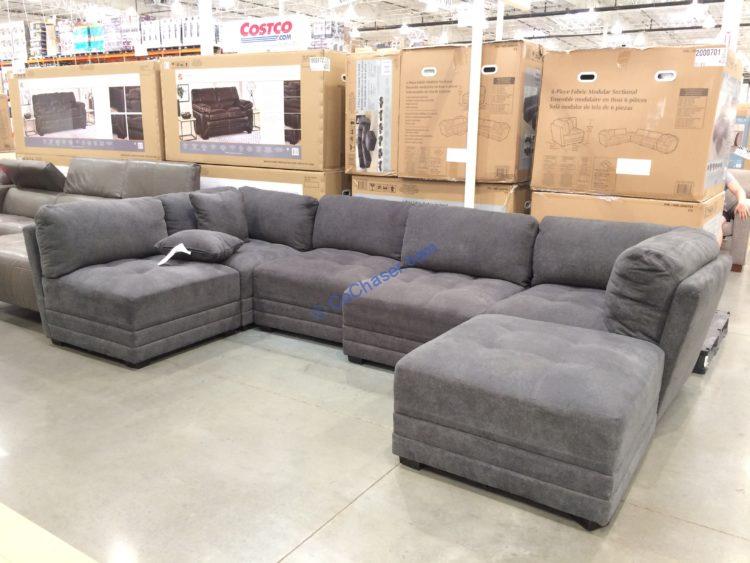 Costco-2000701-6PC-Fabric-Modular-Sectional