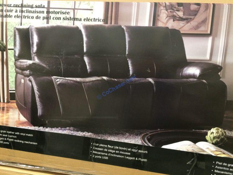 Leather Power Reclining Sofa CostcoChaser