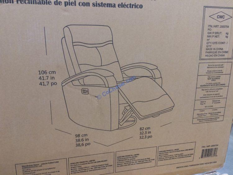 Costco2000754 LeatherPowerReclinersize CostcoChaser