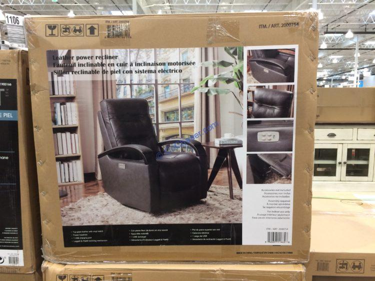 Costco2000754 LeatherPowerRecliner1 CostcoChaser