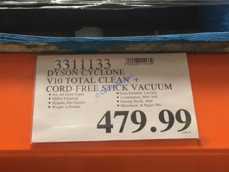 Costco3311133 DysonCycloneV10TotalCleanCordFreeStickVacuum