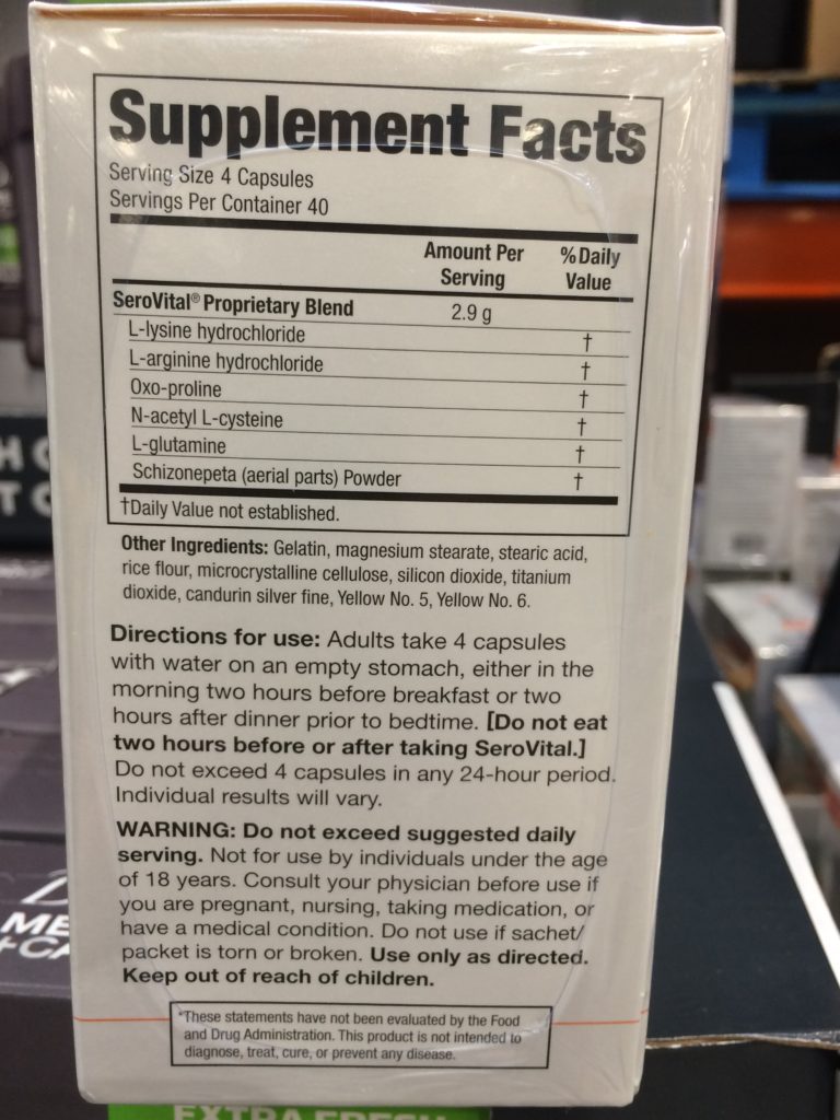 Costco833727SeroVitalDietarySupplementchart CostcoChaser