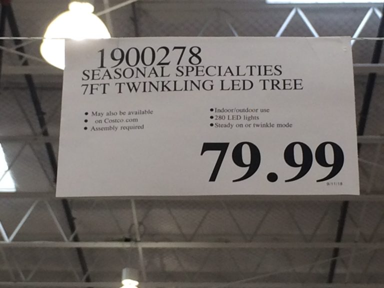 7′ LED Twinkling Birch Tree CostcoChaser