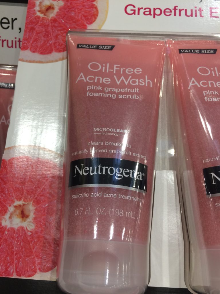 Costco1060245NeutrogenaOilFreeAcneWash PinkGrapefruitScrub4