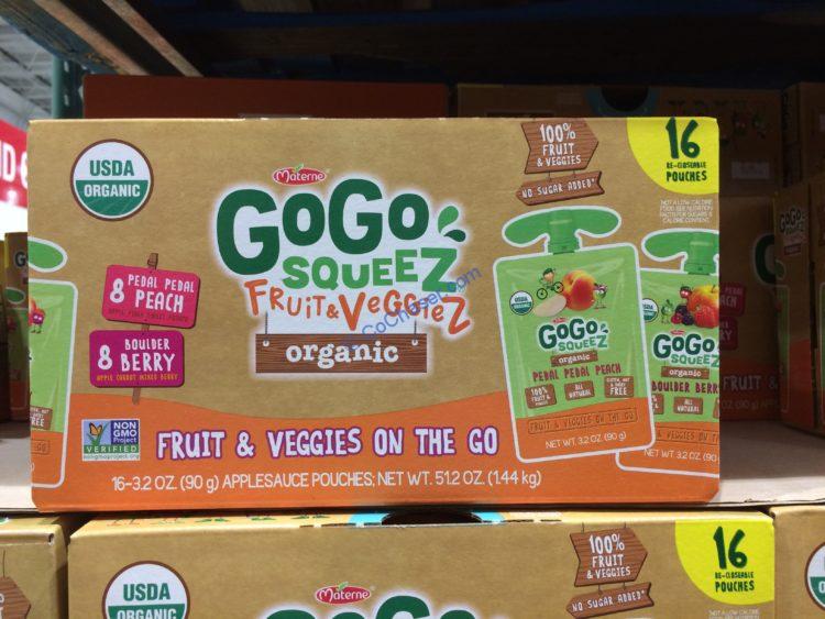 GOGO Squeeze Organic Fruit & Veggie 16/3.2 Ounce Pouchesc