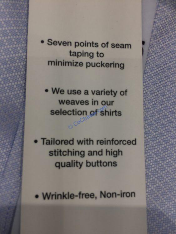Costco1110810 KirklandSignatureMenButtonDownDressShirtspec
