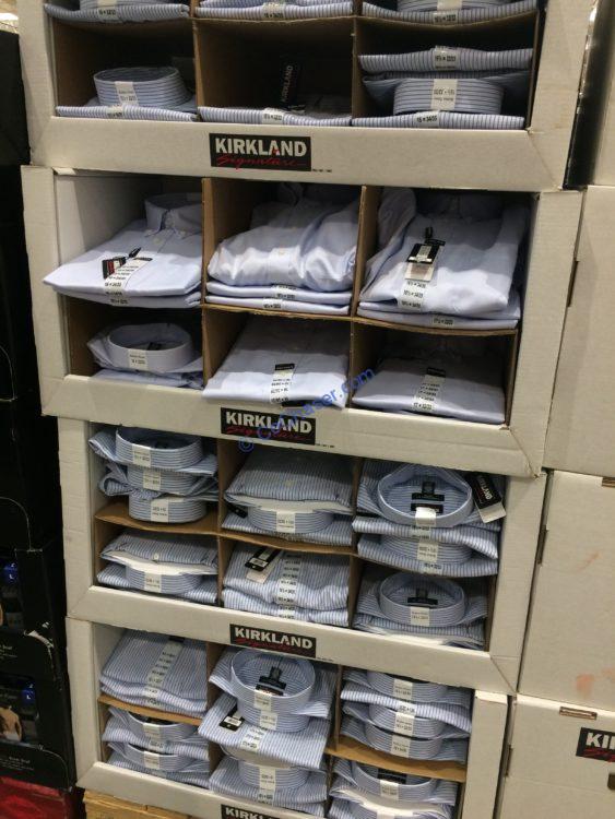 NEW Kirkland Signature Mens Button Down Dress Shirt Traditional Fit Non-Iron H62