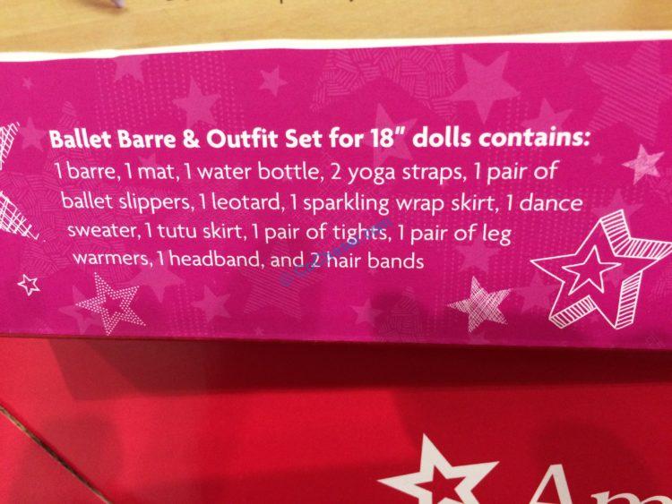 Costco1137939AmericanGirlBallet BarreandOutfitSetspec
