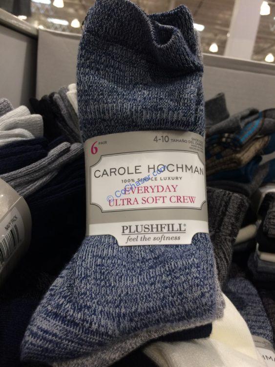 Carole Hochman Ladies Crew Sock 6 Pair