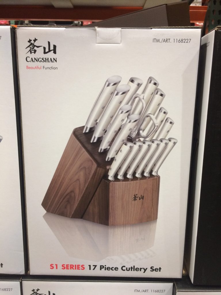 Costco1168227CangshanGermanSteel17pieceKnifeBlockSet1