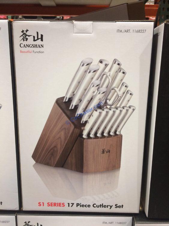 Costco1168227CangshanGermanSteel17pieceKnifeBlockSet1