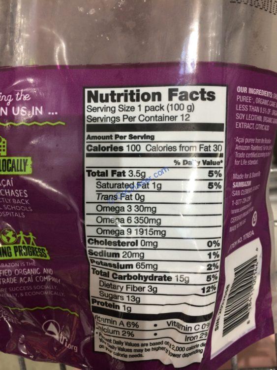 Sambazon Organic ACAI 12 Count CostcoChaser