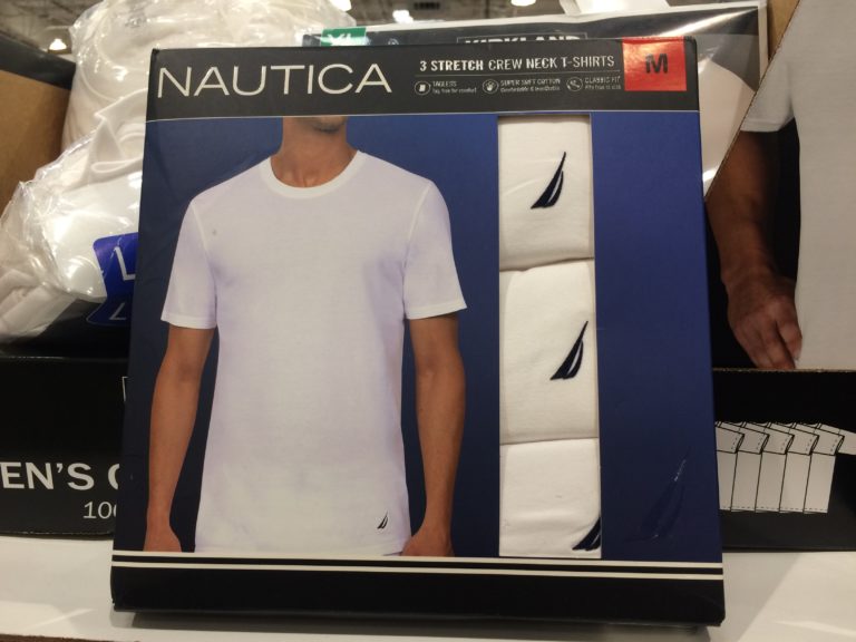Nautica Men’s Stretch Crew Tee 3pack CostcoChaser