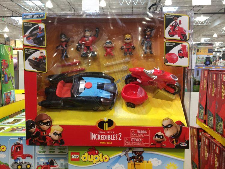 Disney Pixar Incredibles 2 Family & Vehicle Set