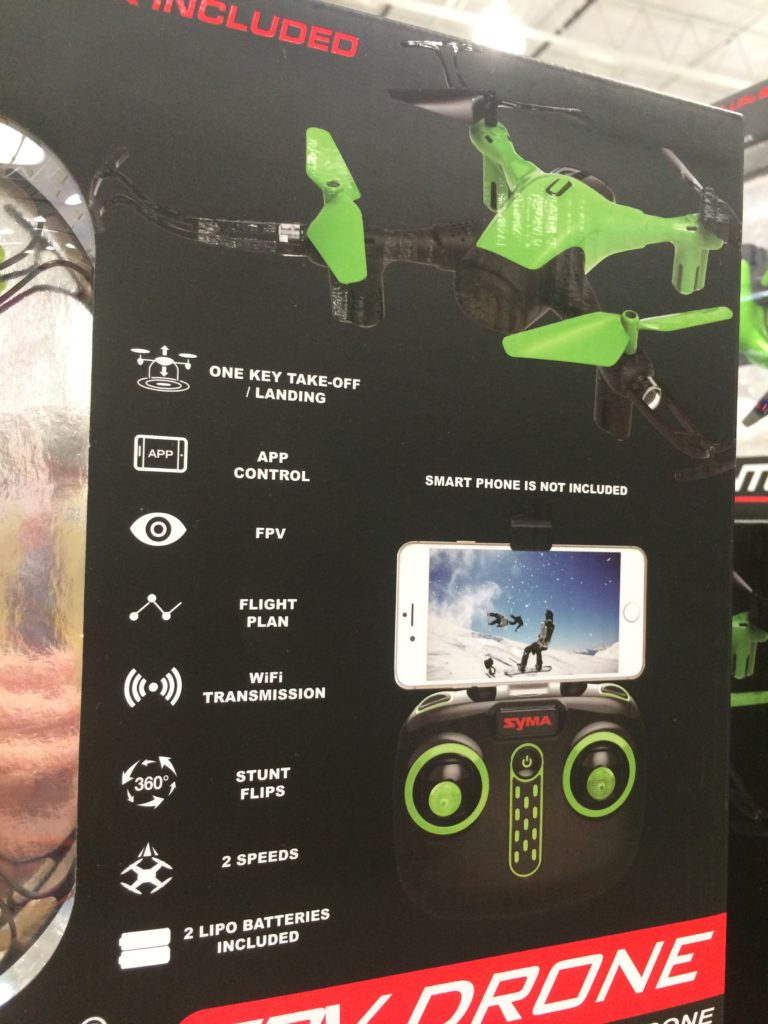 Costco1232440SkyPhantomWiFi FPVDroneback CostcoChaser