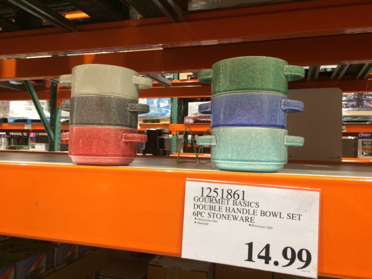 Gourmet Basics Double Handle Bowl Set 6PC Stoneware, Model5227511 CostcoChaser