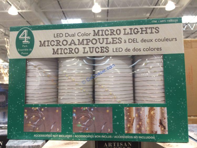 4PK LED Micro Lights Dual Color