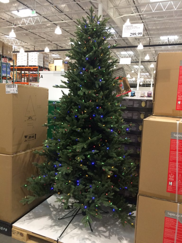 7.5′ PreLit LED Christmas Tree Surebright Dual Color EZ Connect