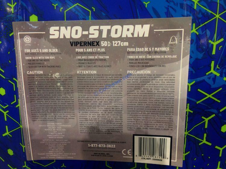 SnoStorm Viper 50” Snow Sled with Handles CostcoChaser
