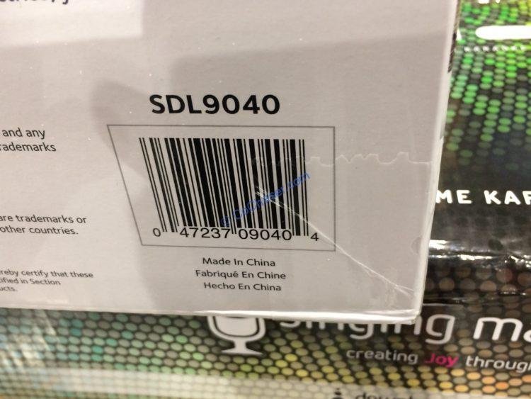 Costco2009040SingingMachineSD 9040PortableKaraokeSystembar